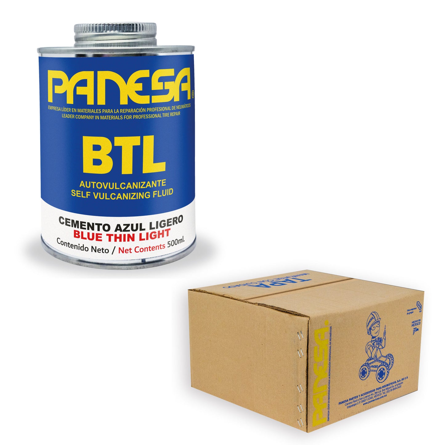 Caja Master de Cemento Químico BTL 500ml - Panesa