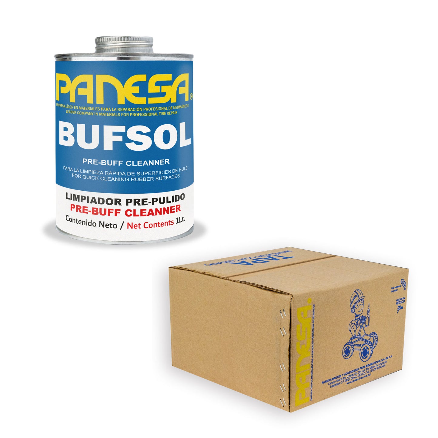 Caja Master de Limpiador Bufsol 1lt - Panesa