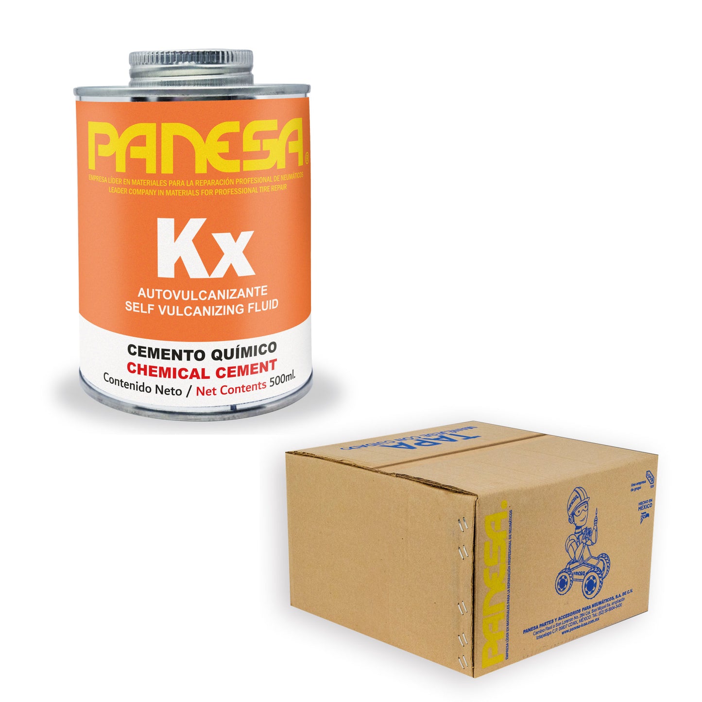 Caja Master de Cemento Químico KX 500ml - Panesa