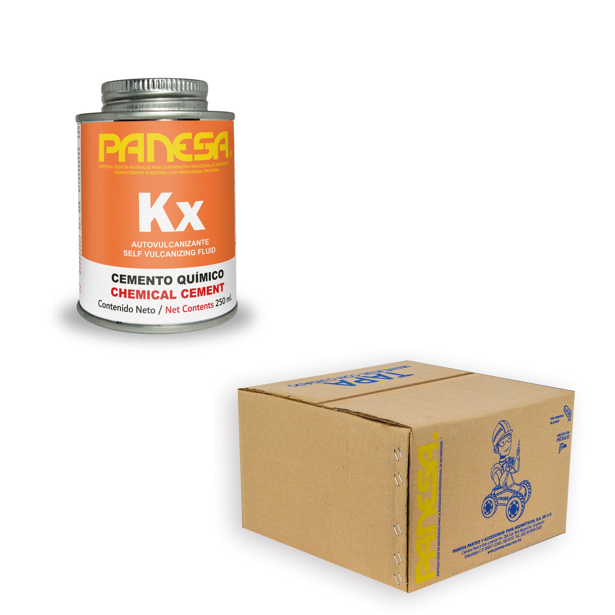Caja Master de Cemento Químico KX 250ml - Panesa