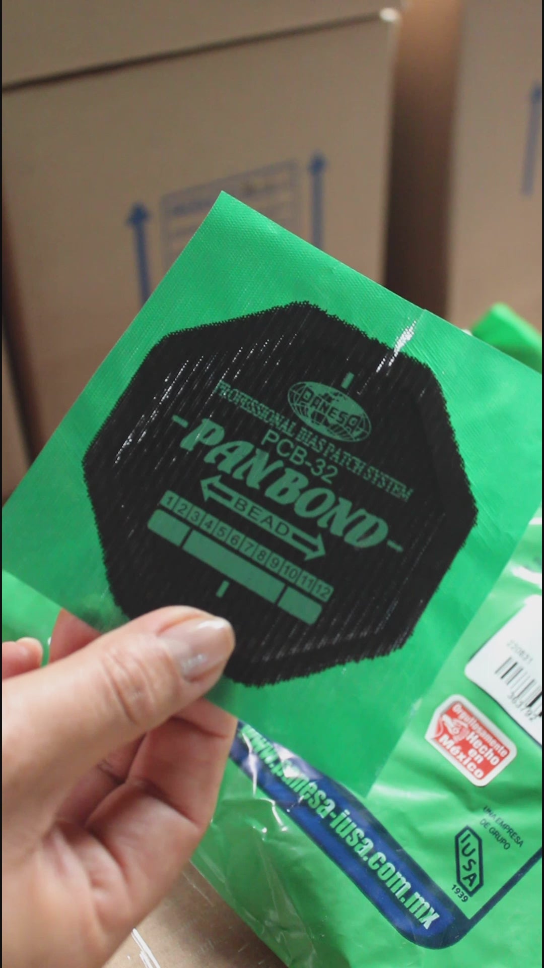 Parches Pcb32 Bolsa 50pz - Panesa (Lote con protector adherido al hule un poco más fuerte de lo habitual.)